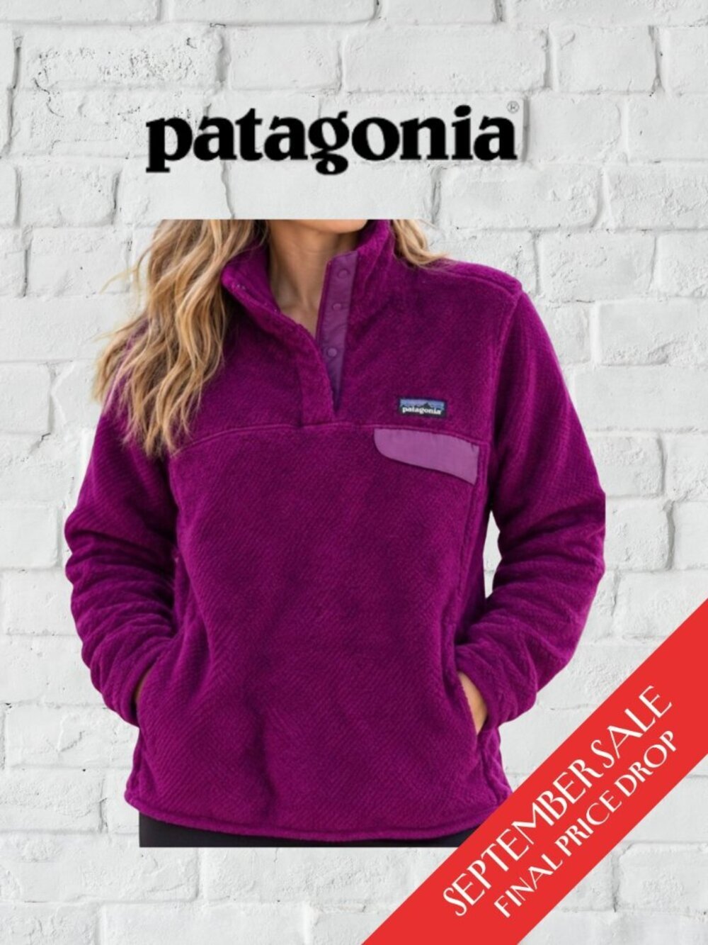 Patagonia Women's Snap-T Pullover Ikat Purple M Cozy Soft Fleece Hiking Outdoors